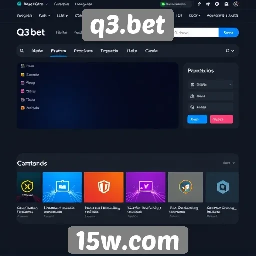 Interface do usuário do site q3.bet é intuitiva